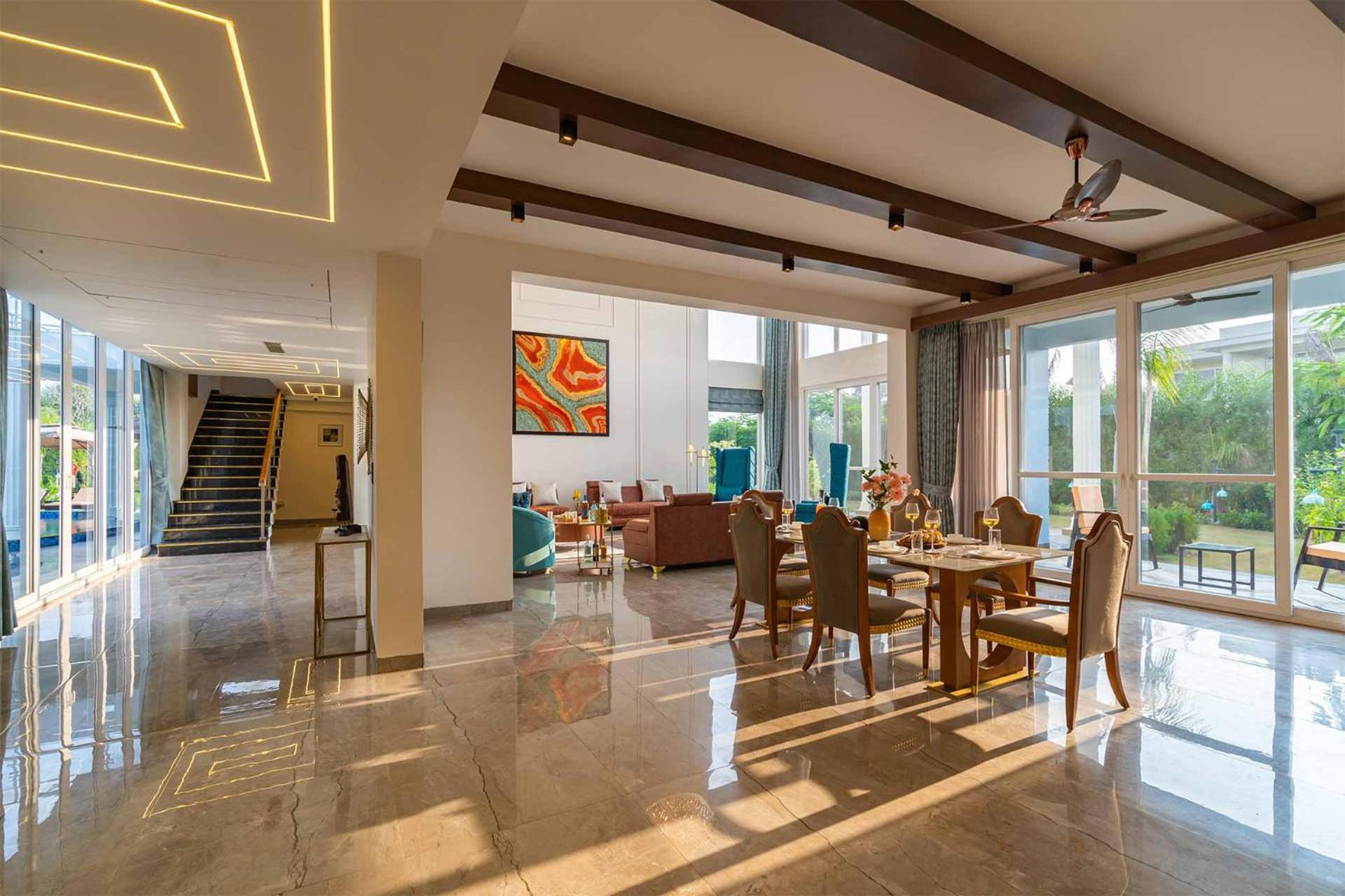 Stayvista At Serenity Farms With Pool, Lawn, Bonfire & Bbq Sohna Zewnętrze zdjęcie